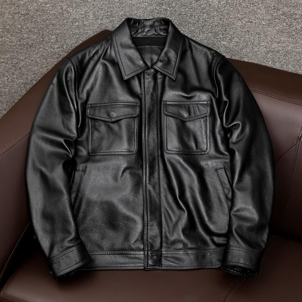 Men's Classic Button-Down Jacket with Collar