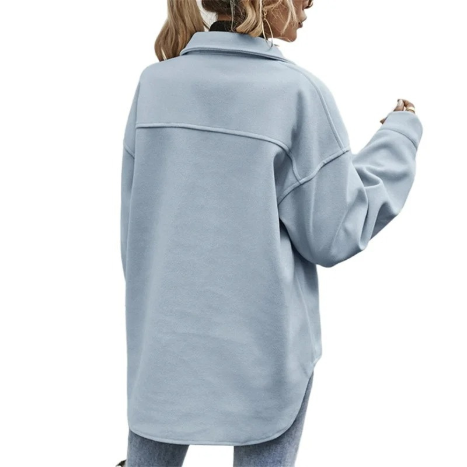 Women's Buttoned Jacket with Pockets