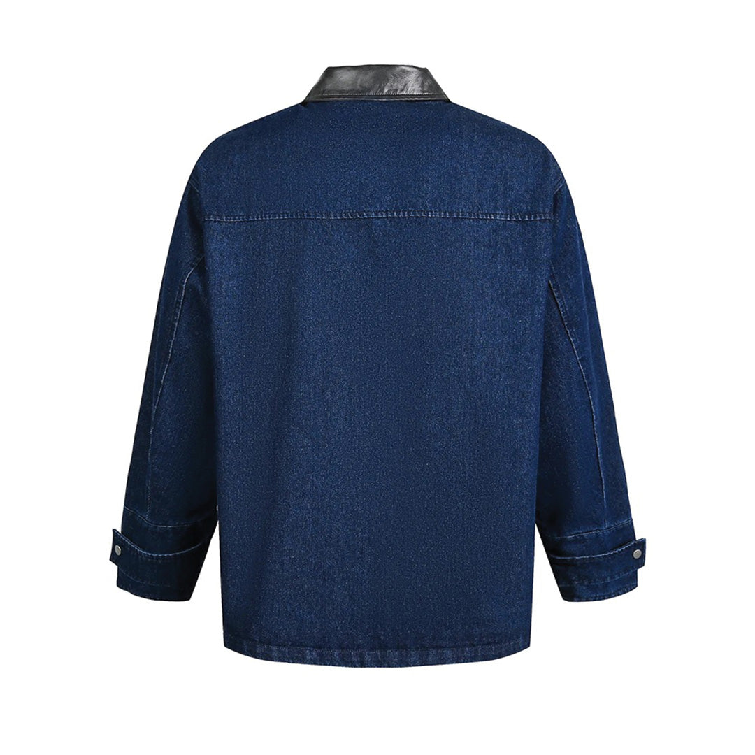 Patchwork Cargo Denim Jacket