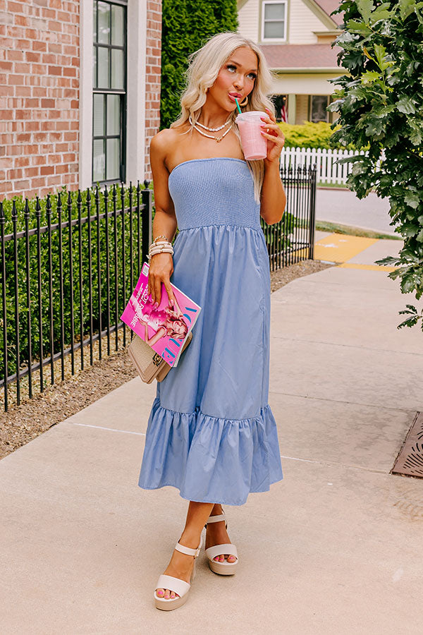Island Bay Breeze Midi In Sky Blue