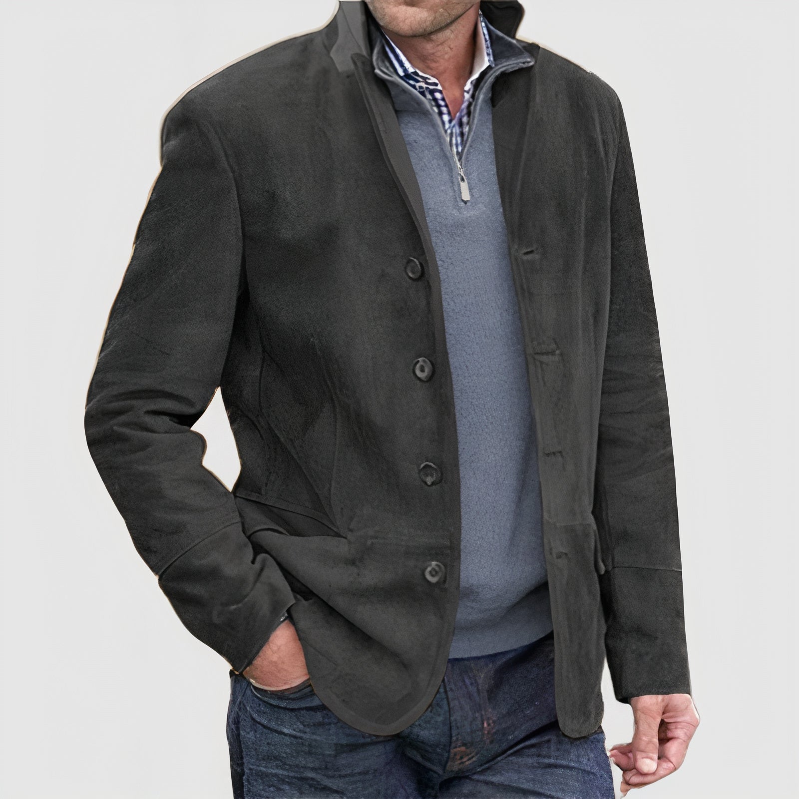 Men's Vintage Style Button Down Jacket