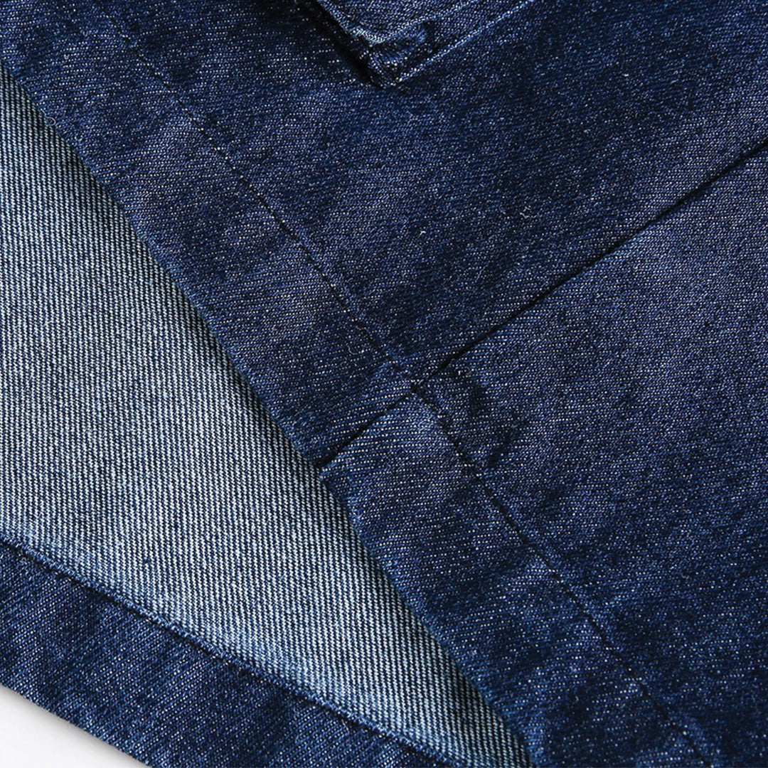 Patchwork Cargo Denim Jacket
