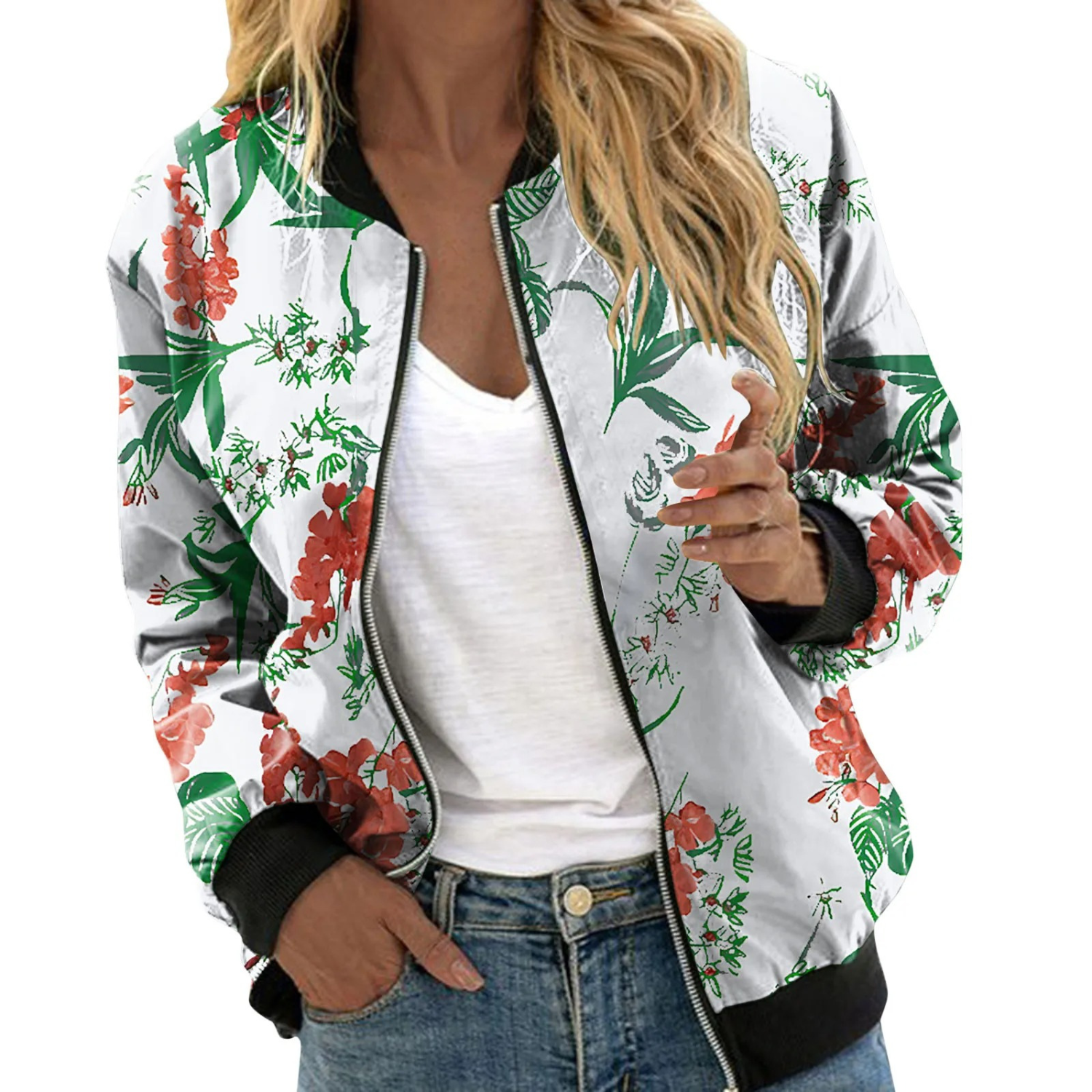 Women's Floral Print Jacket