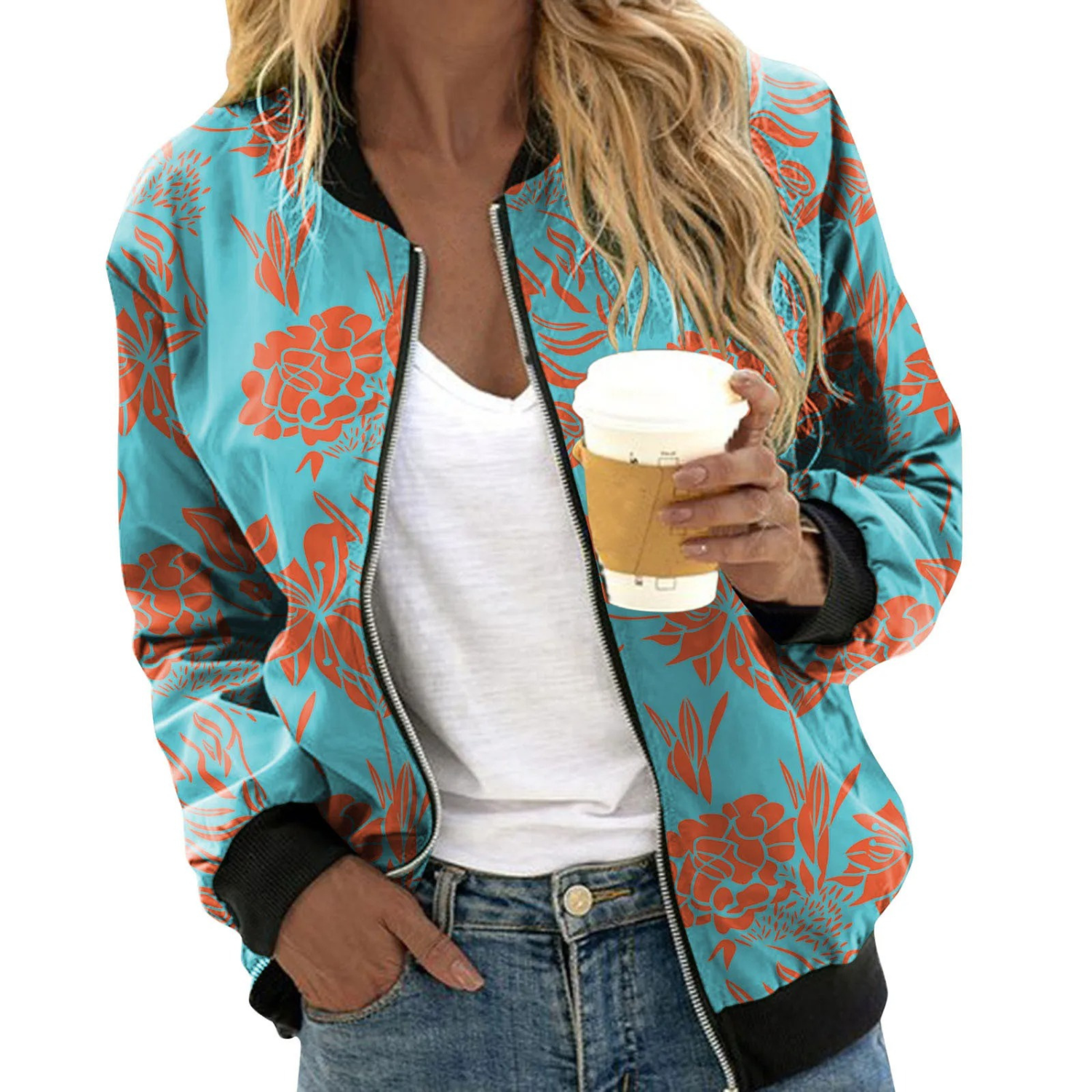 Women's Floral Print Jacket