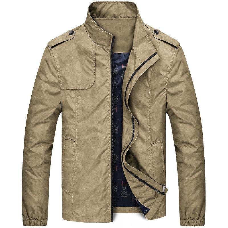 Men's Zip-Up Bomber Jacket