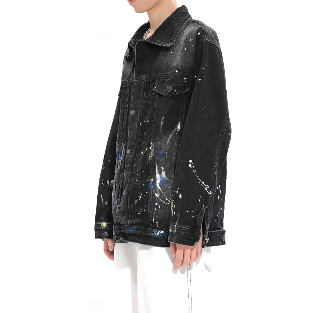 Patchwork Cargo Denim Jacket