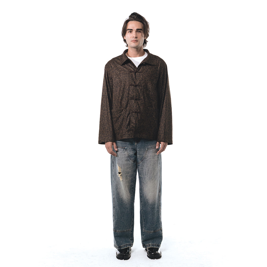 Patchwork Cargo Denim Jacket