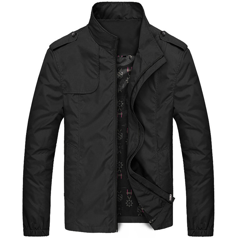 Men's Zip-Up Bomber Jacket