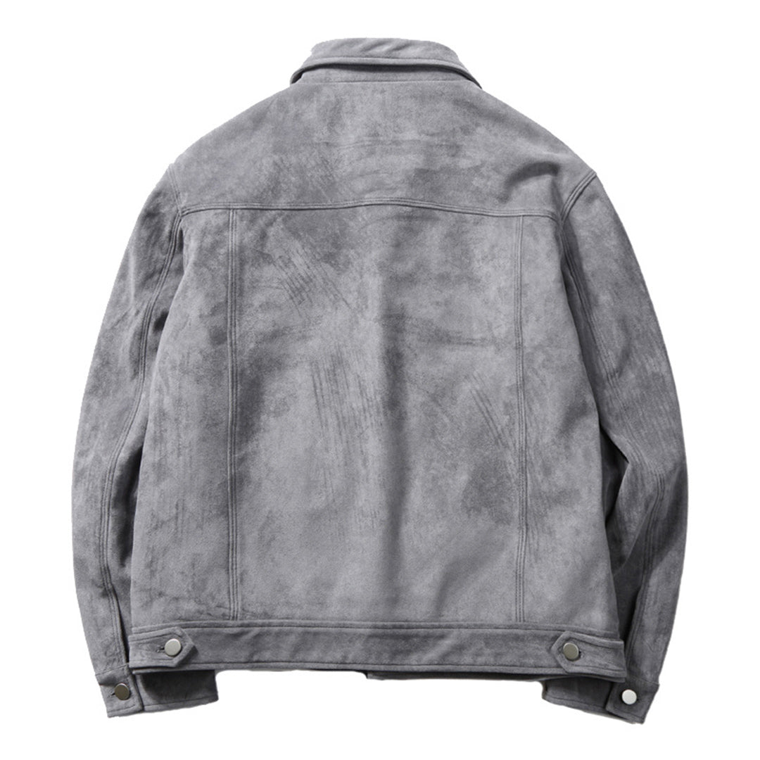 Men's Button-Down Jacket with Collar