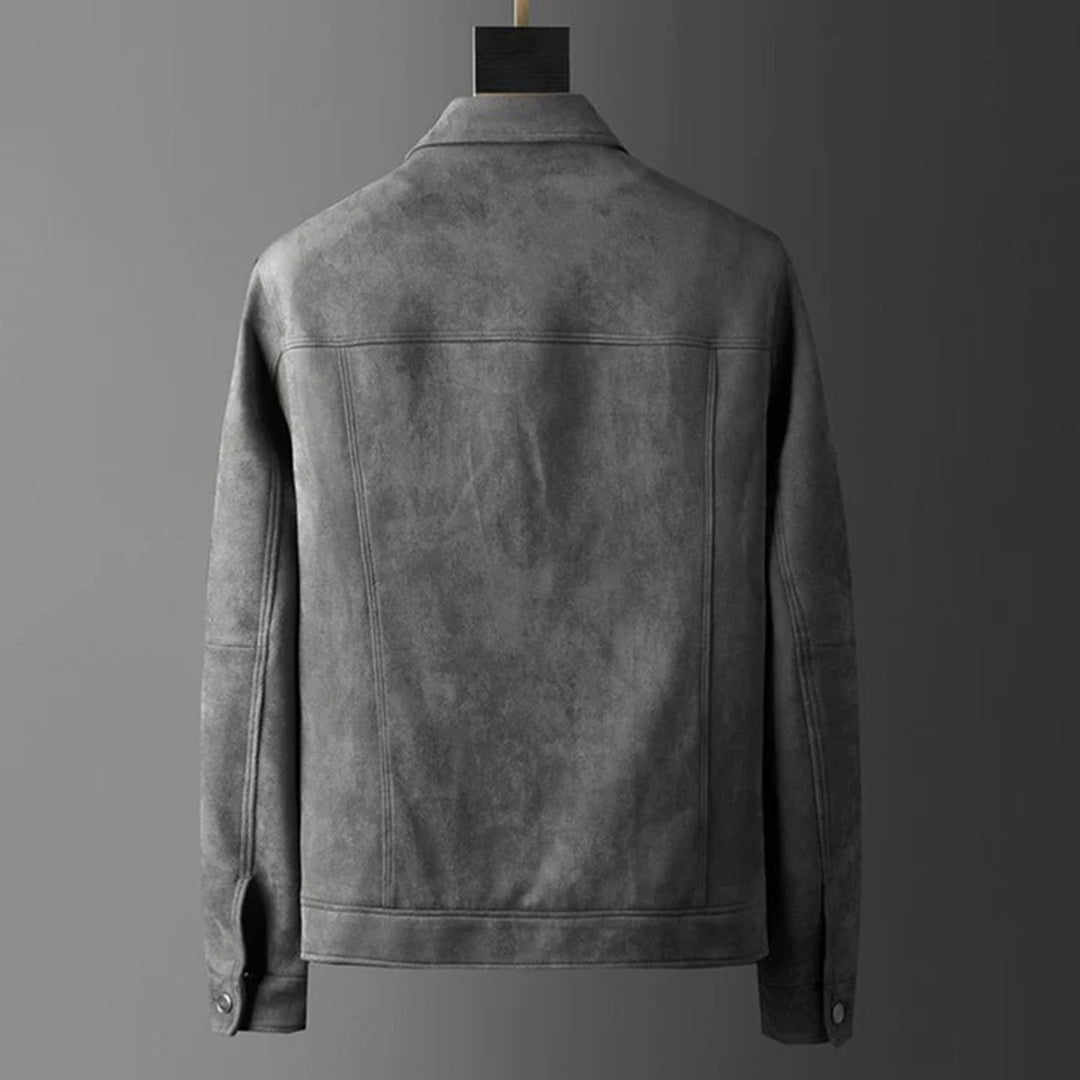 Men's Button-Down Jacket with Collar