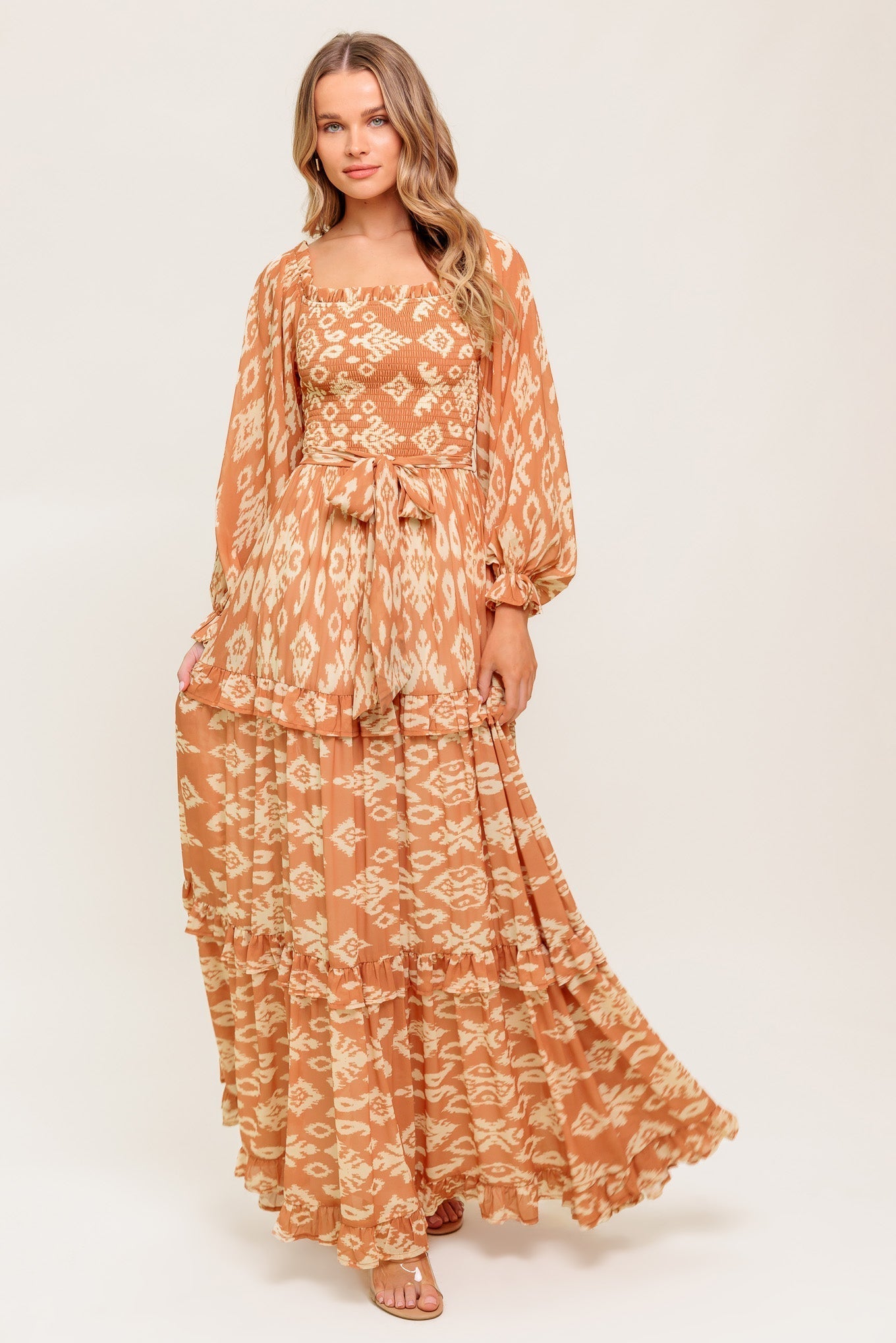 Women's Cosmopolitan Woven Maxi Dress.