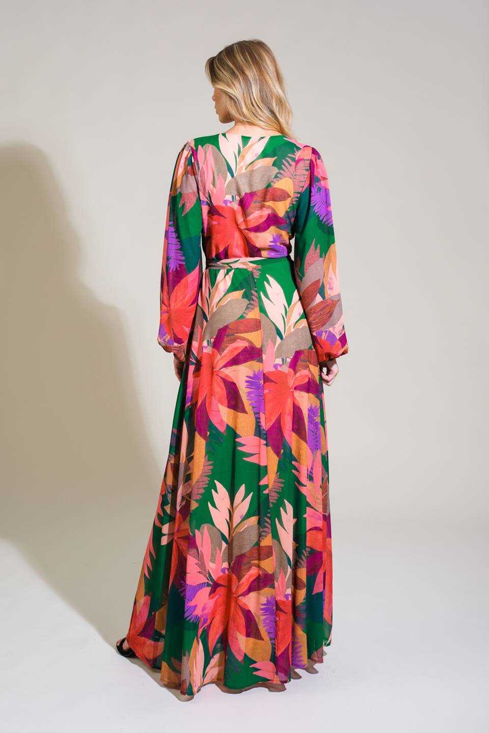 Neutral / Standard- Honey Hug Woven Maxi Dress