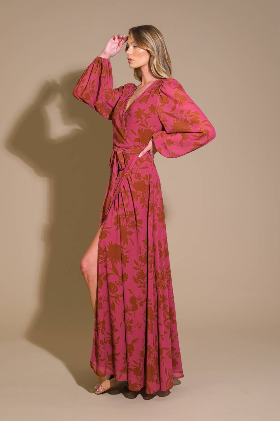 Cross Your Mind Woven Maxi Dress