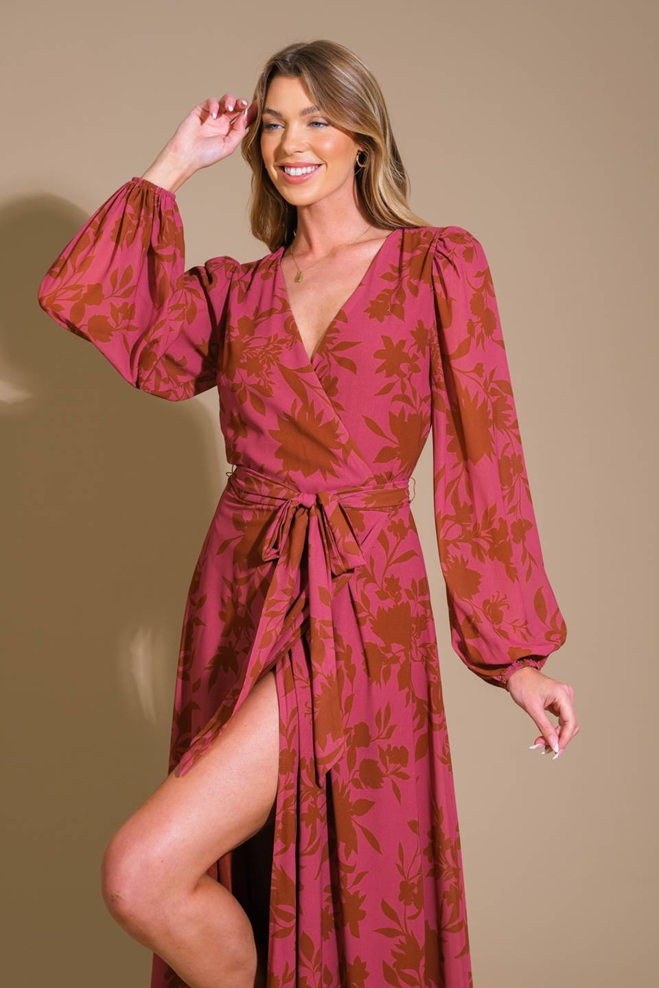 Cross Your Mind Woven Maxi Dress