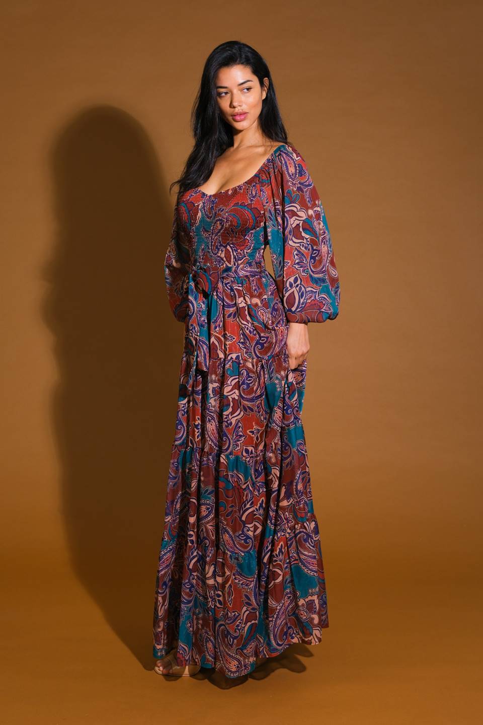 Darling Sensation Woven Maxi Dress