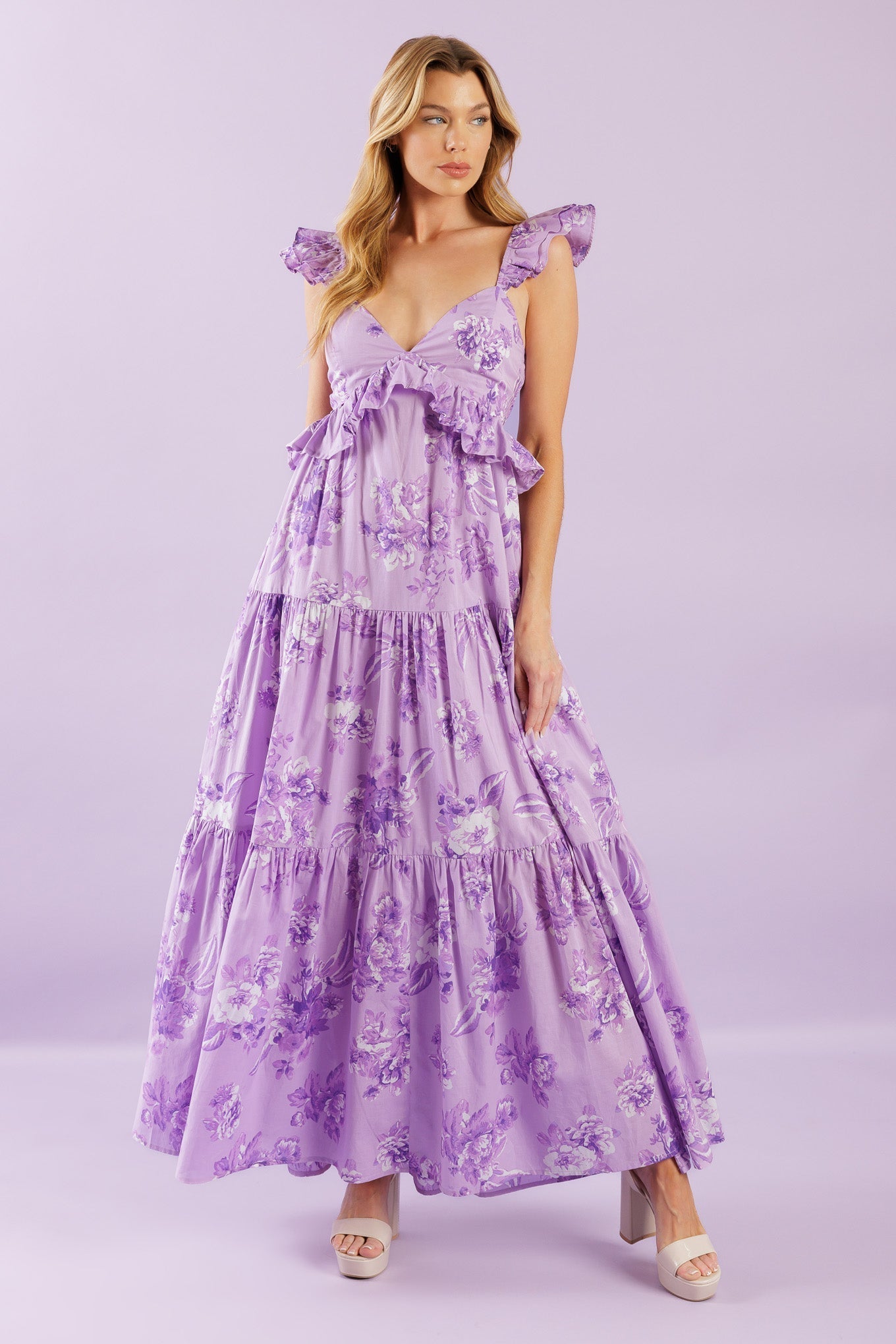 Windswept Wishes Woven Maxi Dress