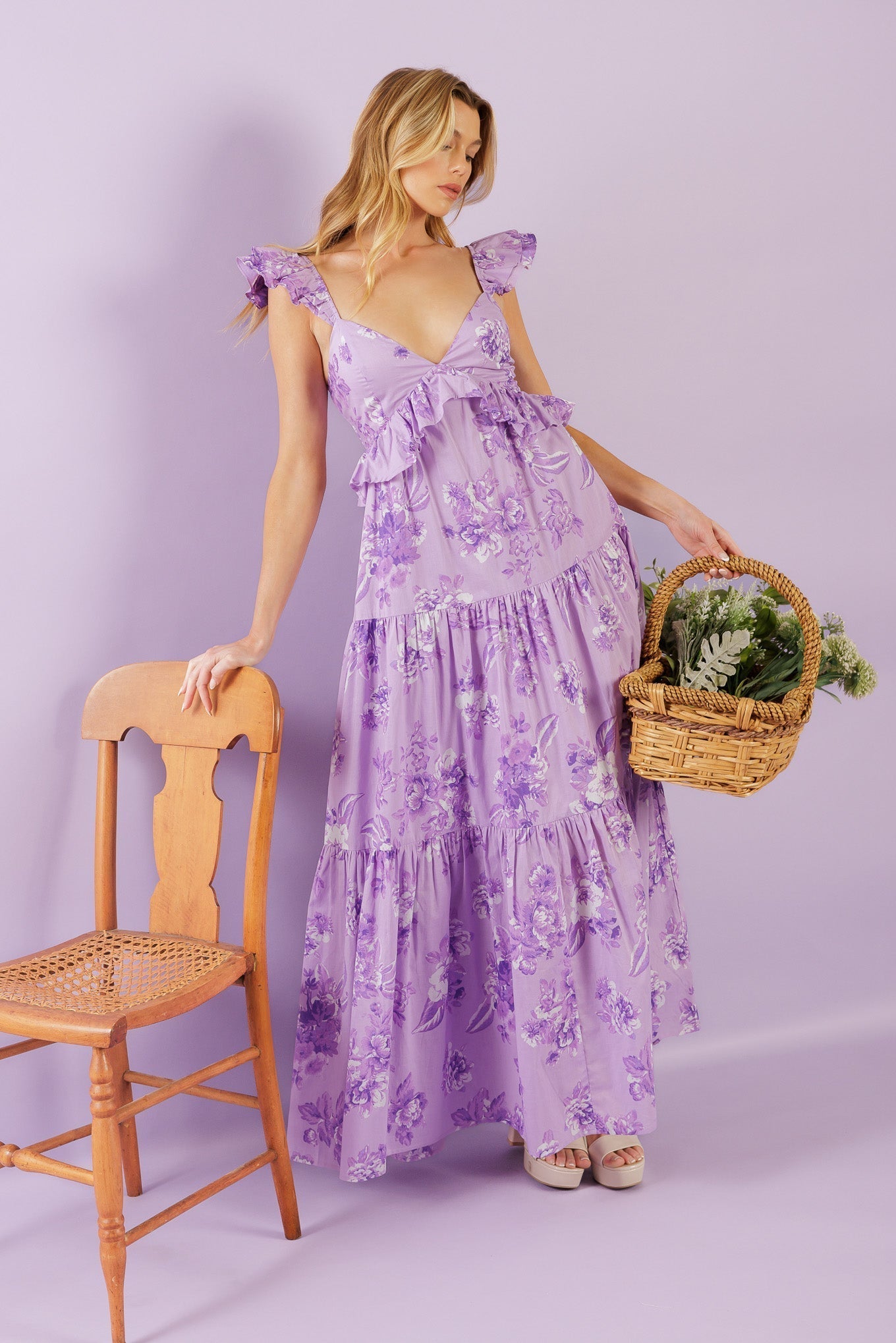 Windswept Wishes Woven Maxi Dress