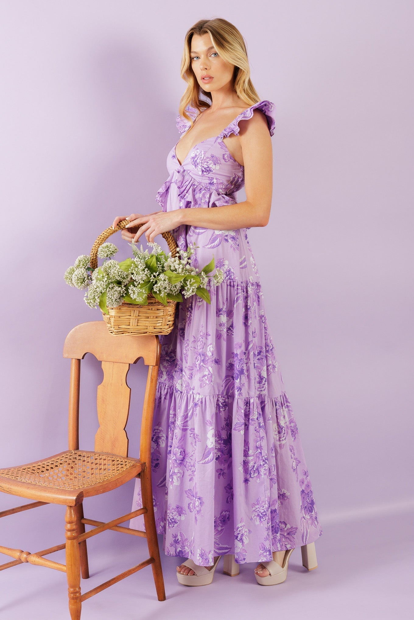 Windswept Wishes Woven Maxi Dress
