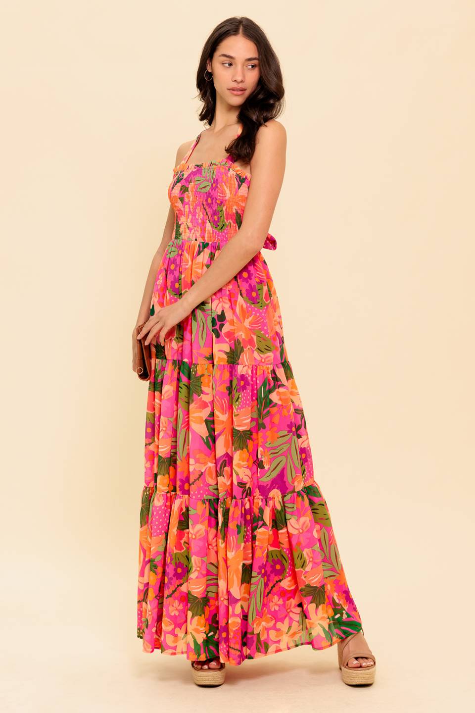 Sunrise Soirée Woven Maxi Dress