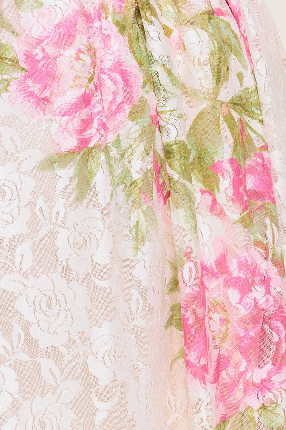 Botanical Dream Woven‑Lace Maxi Dress