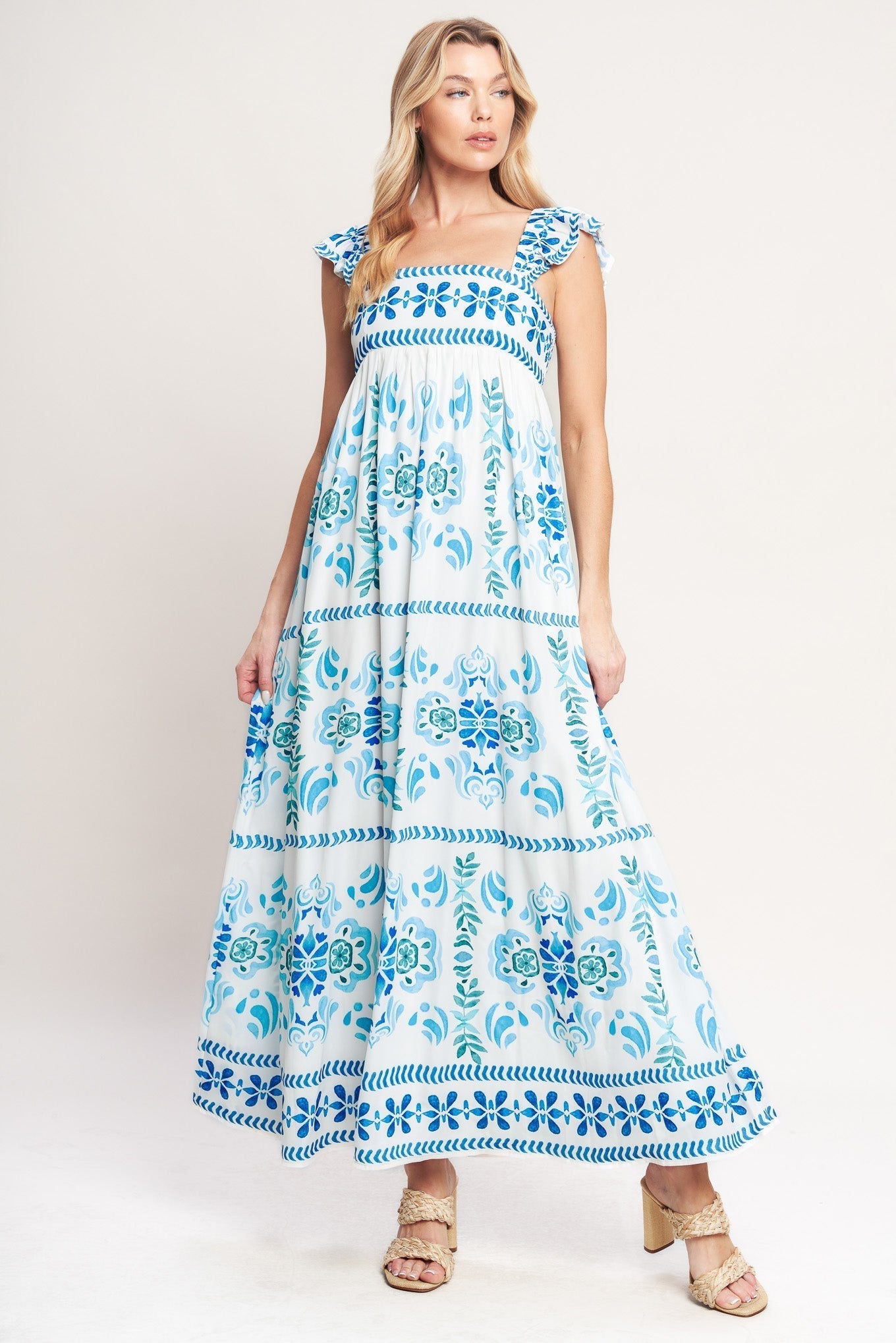 Seaside Woven Maxi Dress