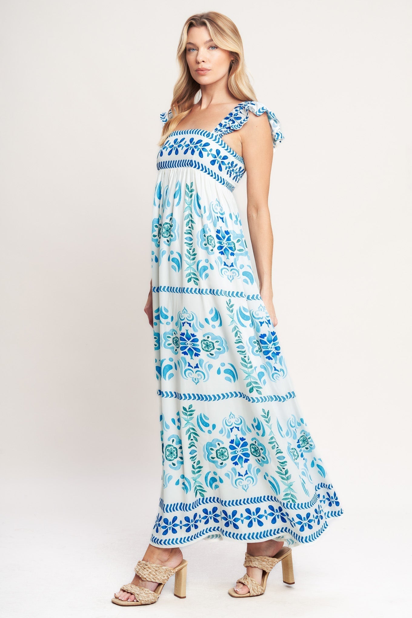 Seaside Woven Maxi Dress
