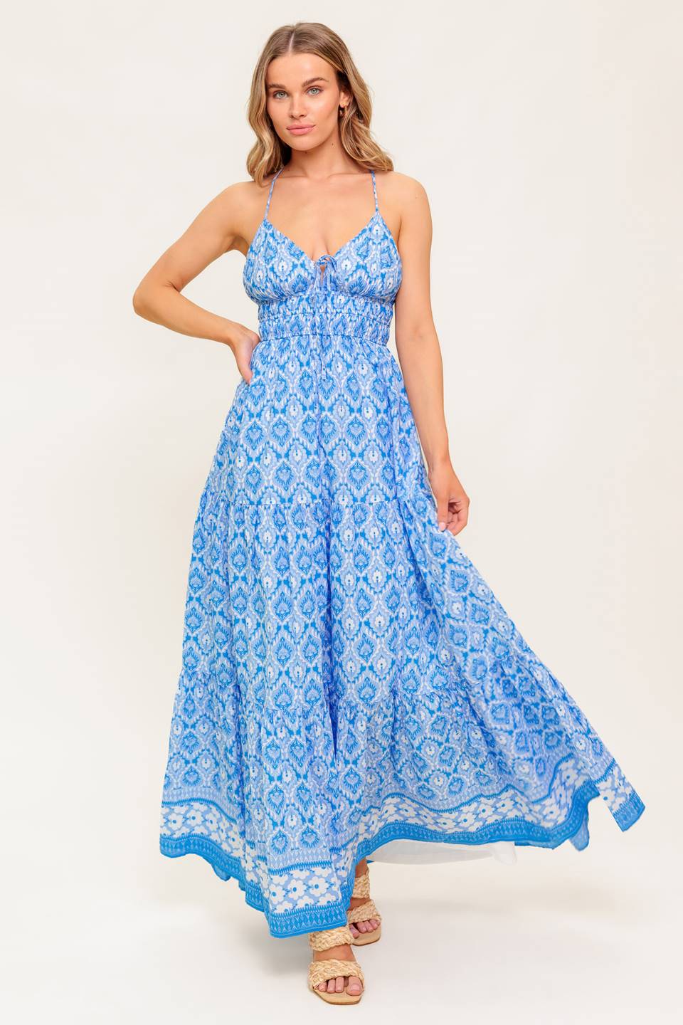 Wildflower Rhapsody Woven Maxi Dress