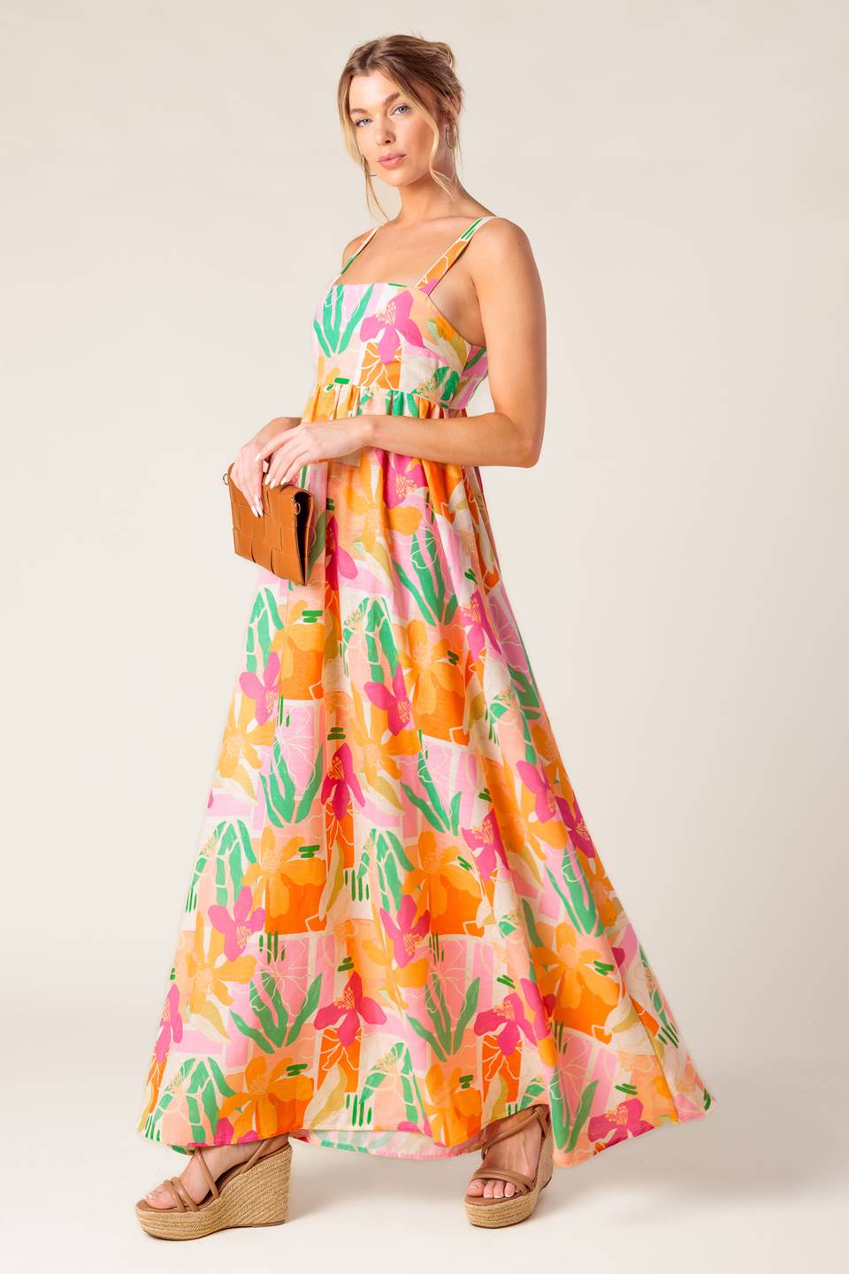 Bon Voyage Woven Maxi Dress