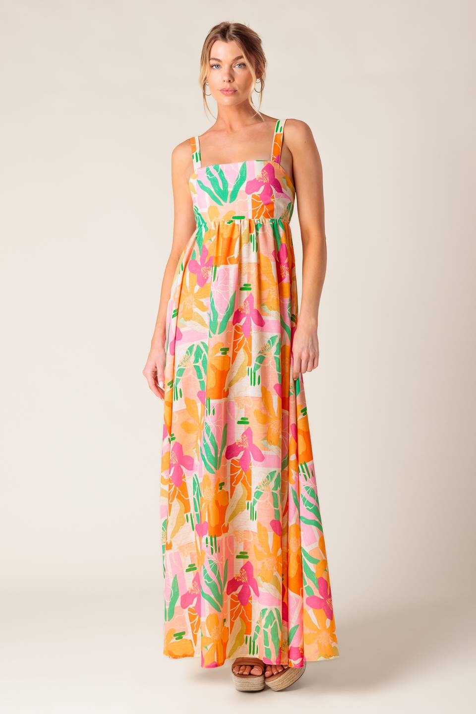 Bon Voyage Woven Maxi Dress