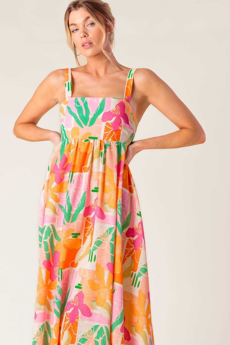 Bon Voyage Woven Maxi Dress