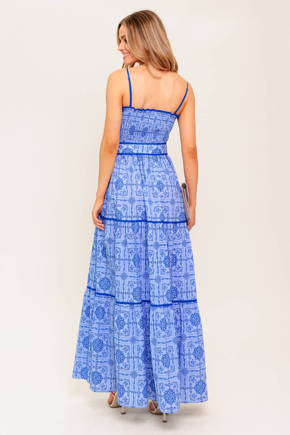 Whimsical Waves Woven Maxi Dress