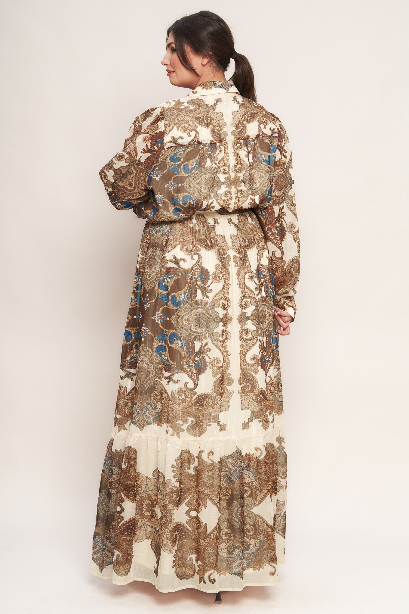 Bohemian Woven Tapestry Maxi Dress