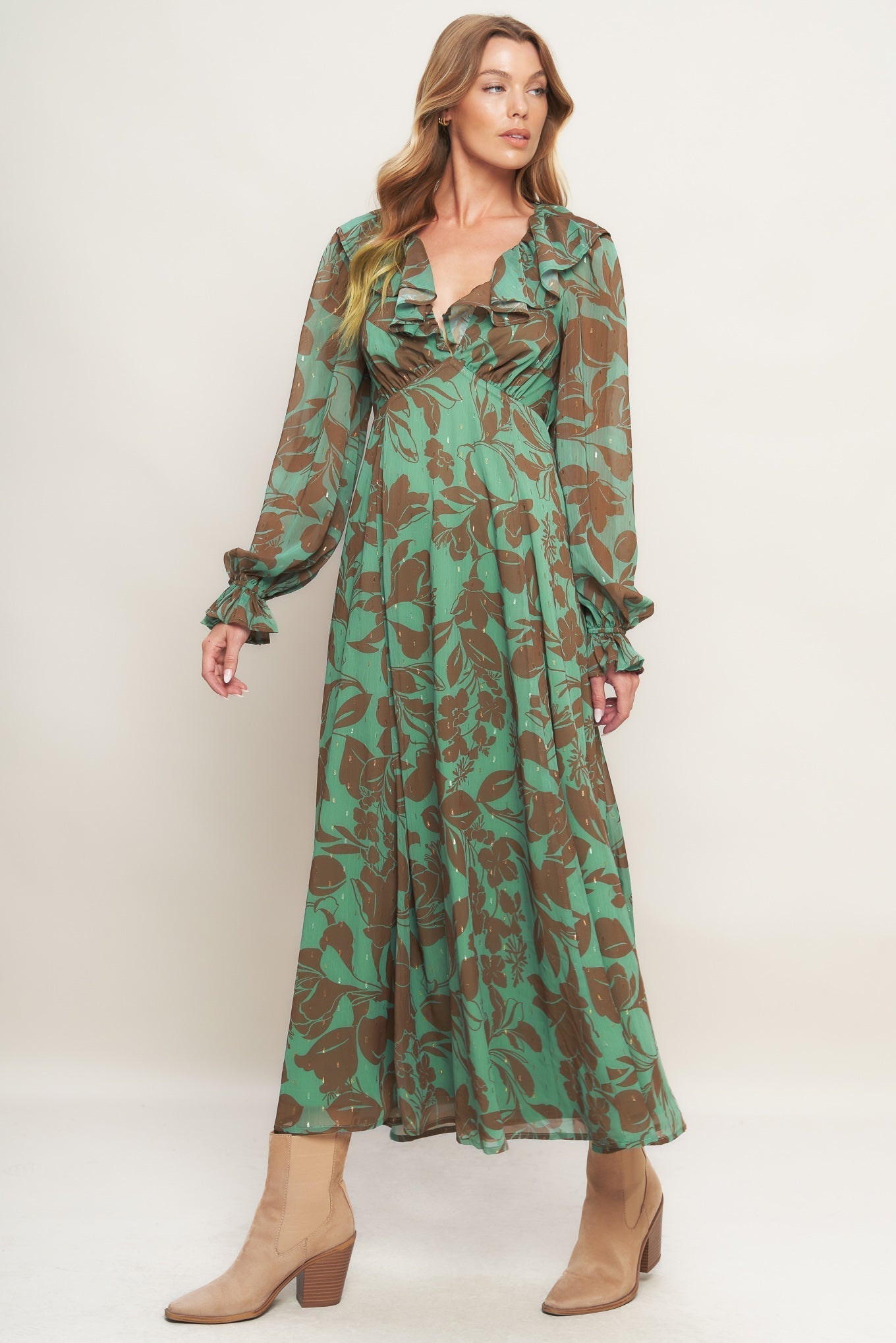 Botanic Dreams Woven Maxi Dress