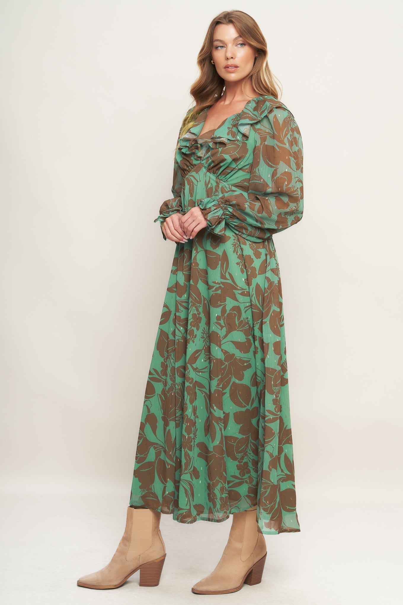 Botanic Dreams Woven Maxi Dress