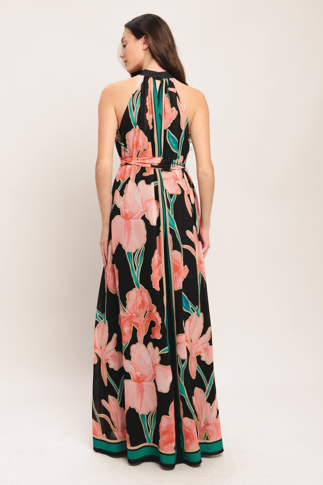 Garden Noir Woven Maxi Dress