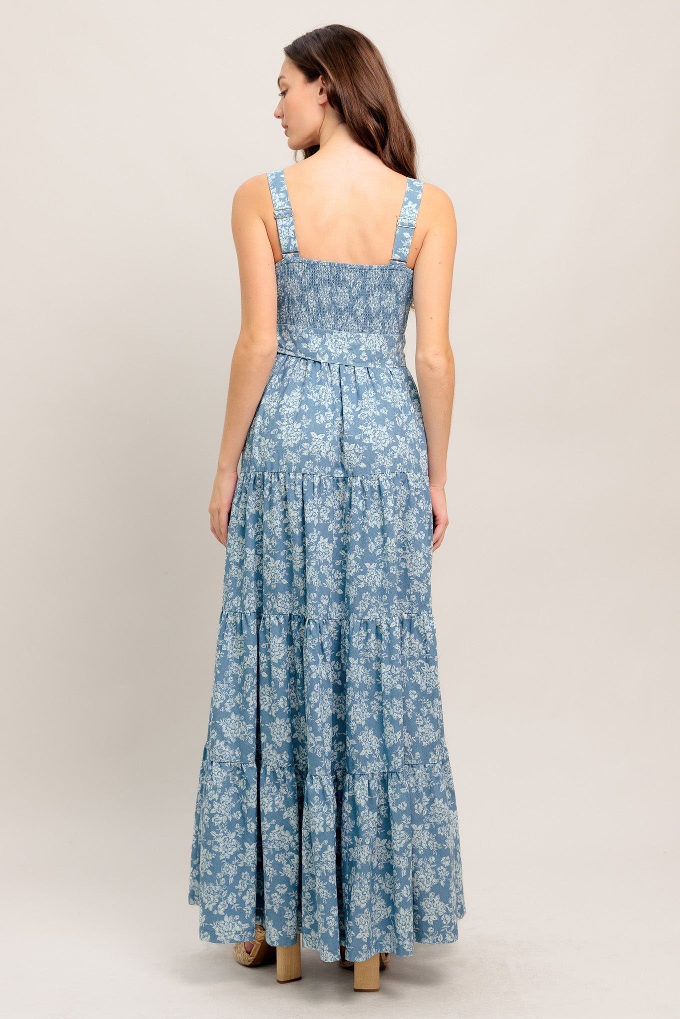 Modern Prairie Floral Woven Maxi Dress