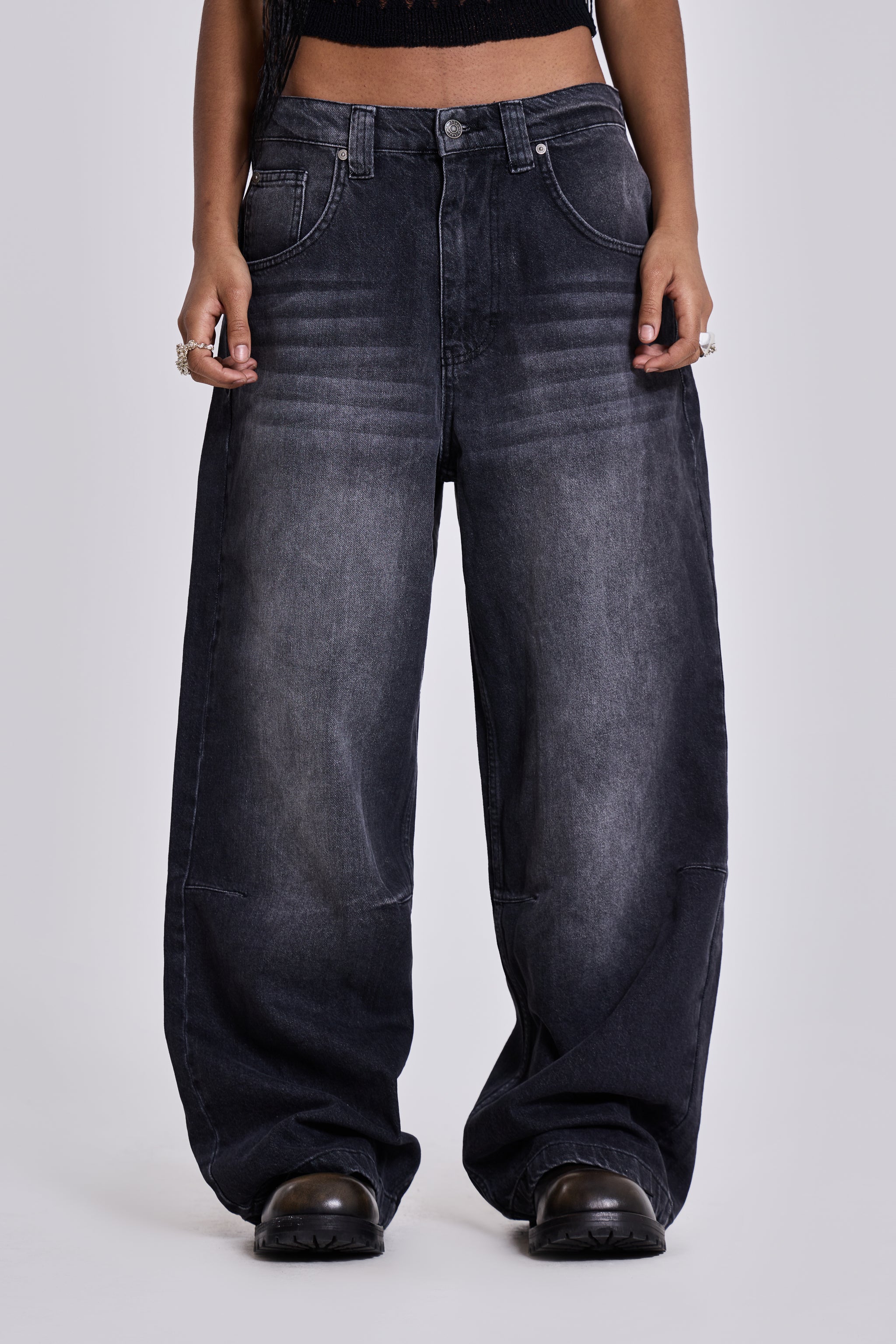 Washed Black Colossus Jeans