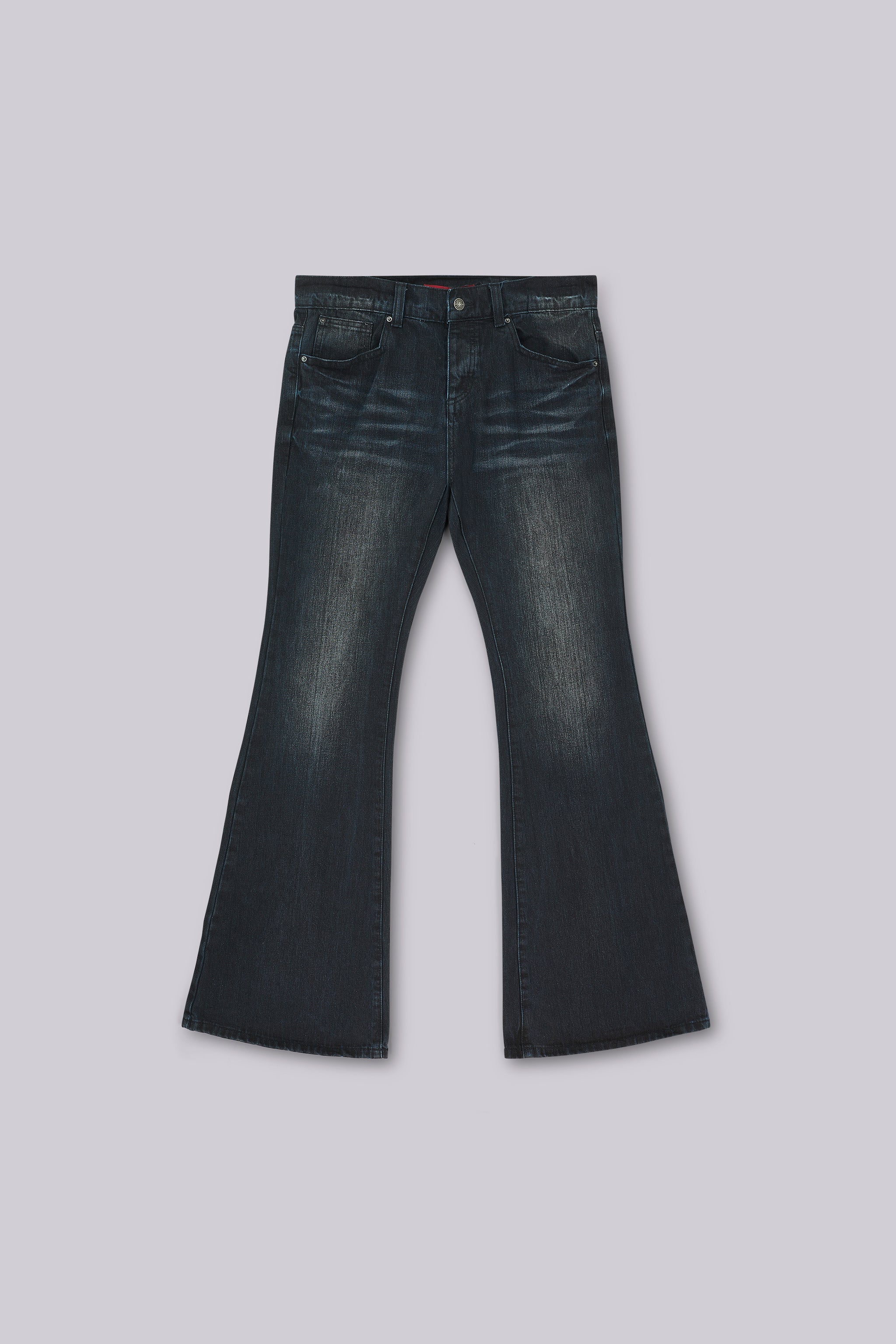 Indigo Creased Drift Bootcut Jeans