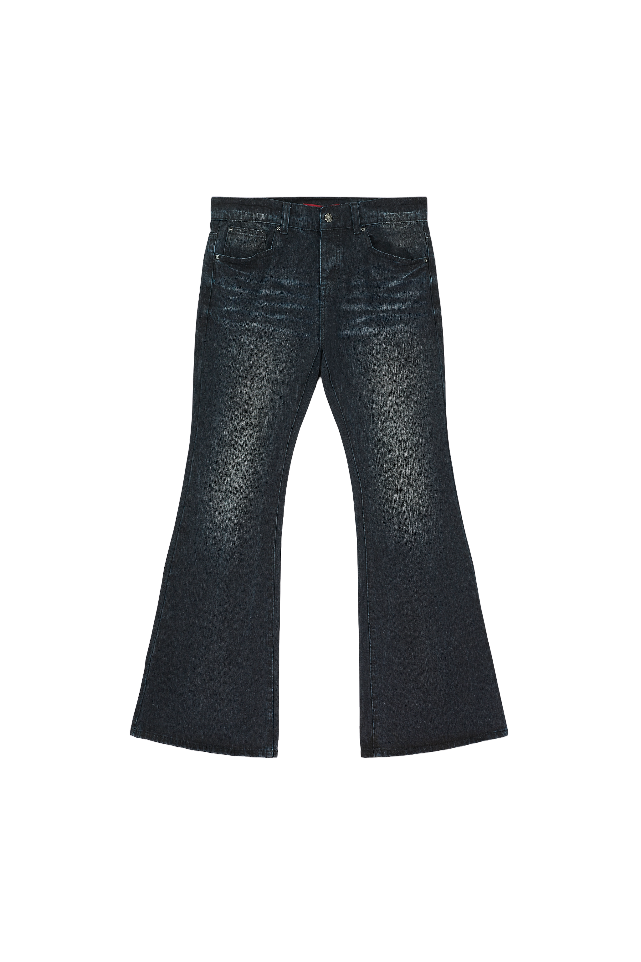 Indigo Creased Drift Bootcut Jeans