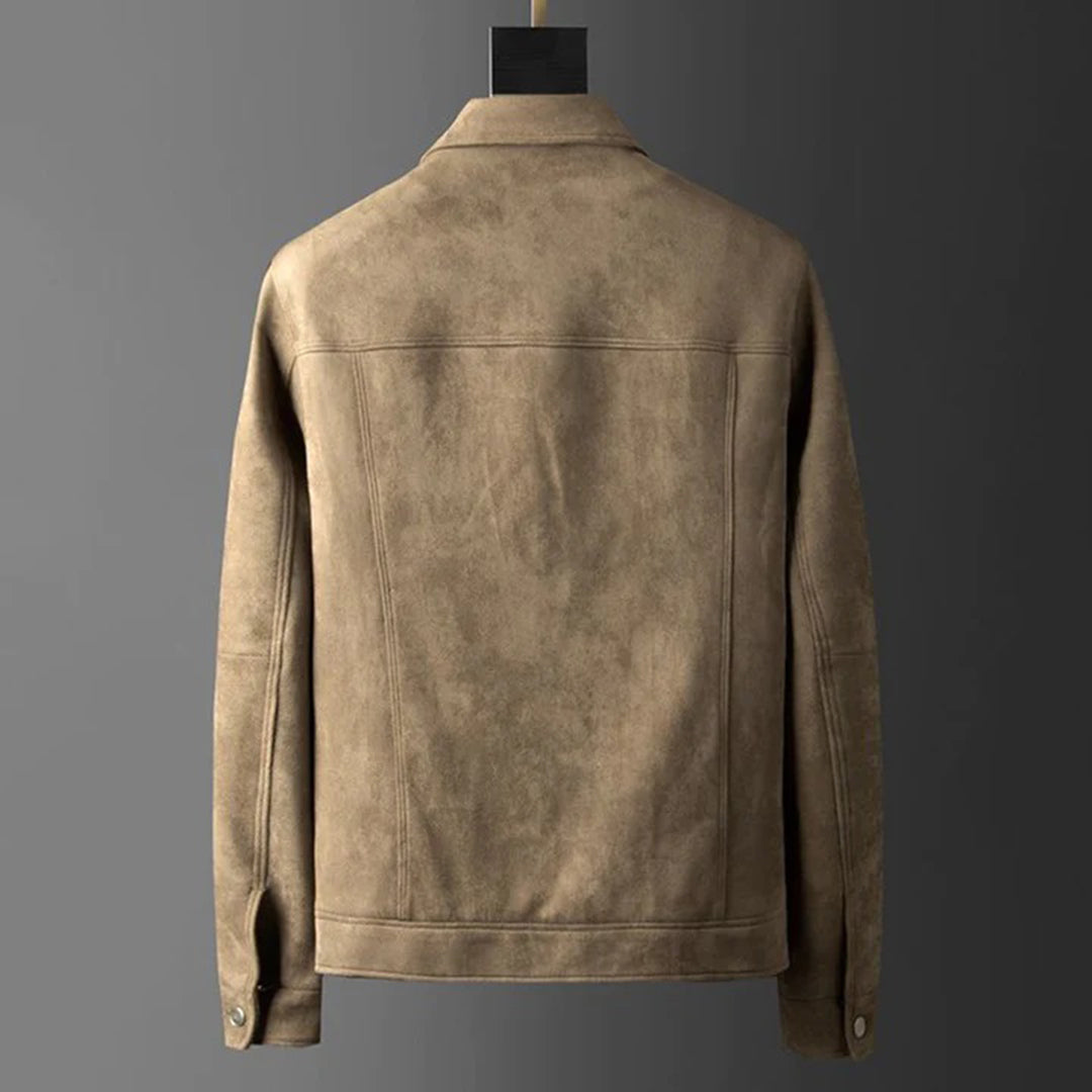 Men's Button-Down Jacket with Collar