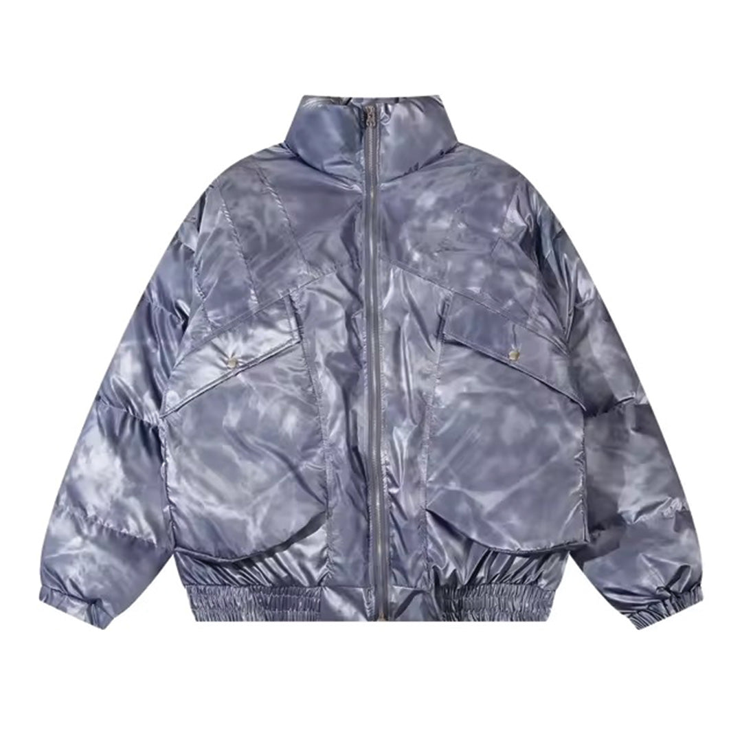 Patchwork Cargo Denim Jacket