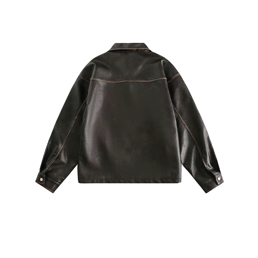 Patchwork Cargo Denim Jacket