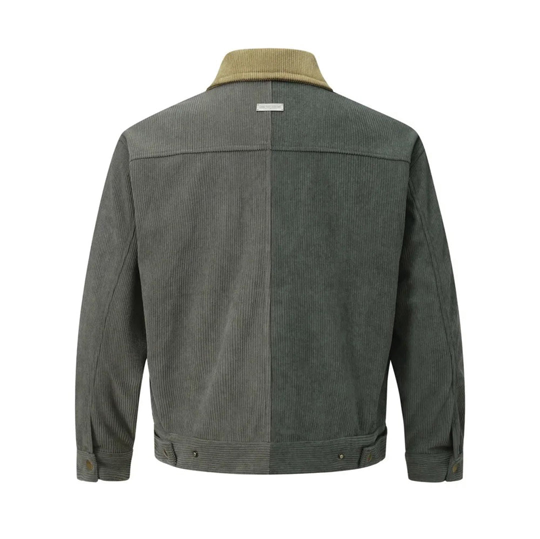 Patchwork Cargo Denim Jacket
