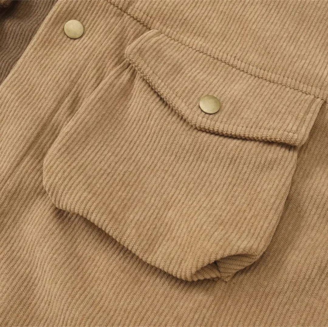 Patchwork Cargo Denim Jacket