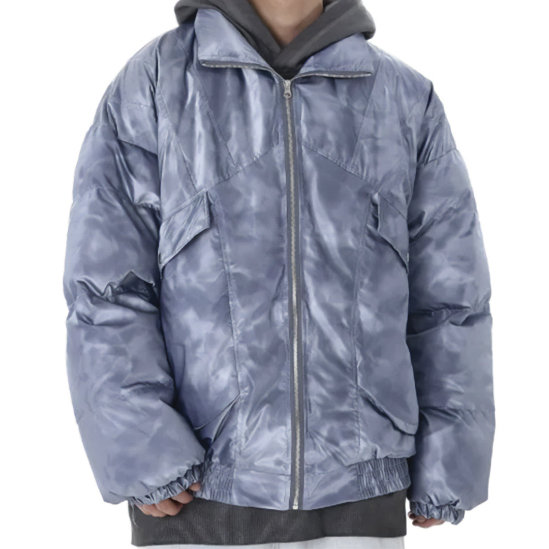 Patchwork Cargo Denim Jacket