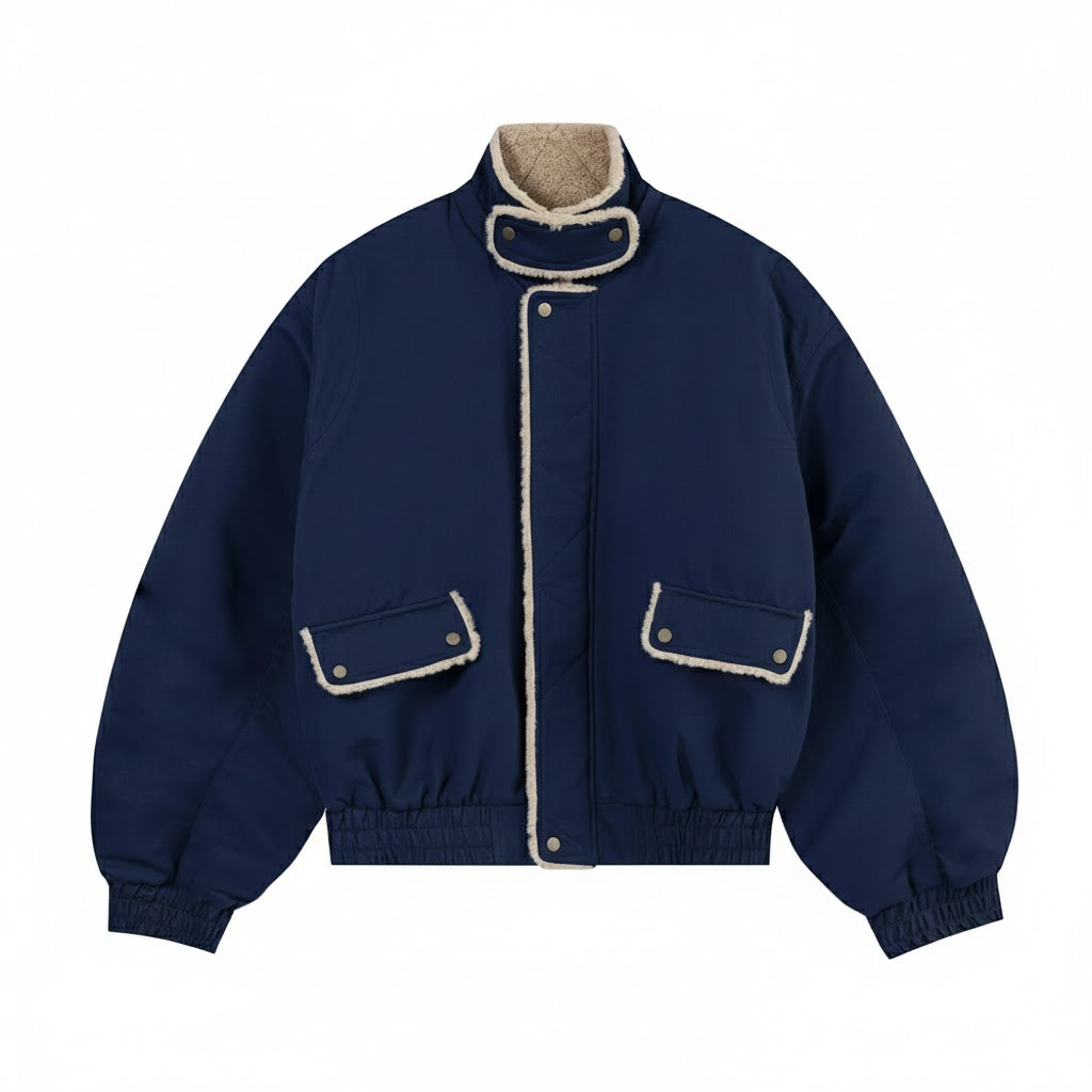 Patchwork Cargo Denim Jacket