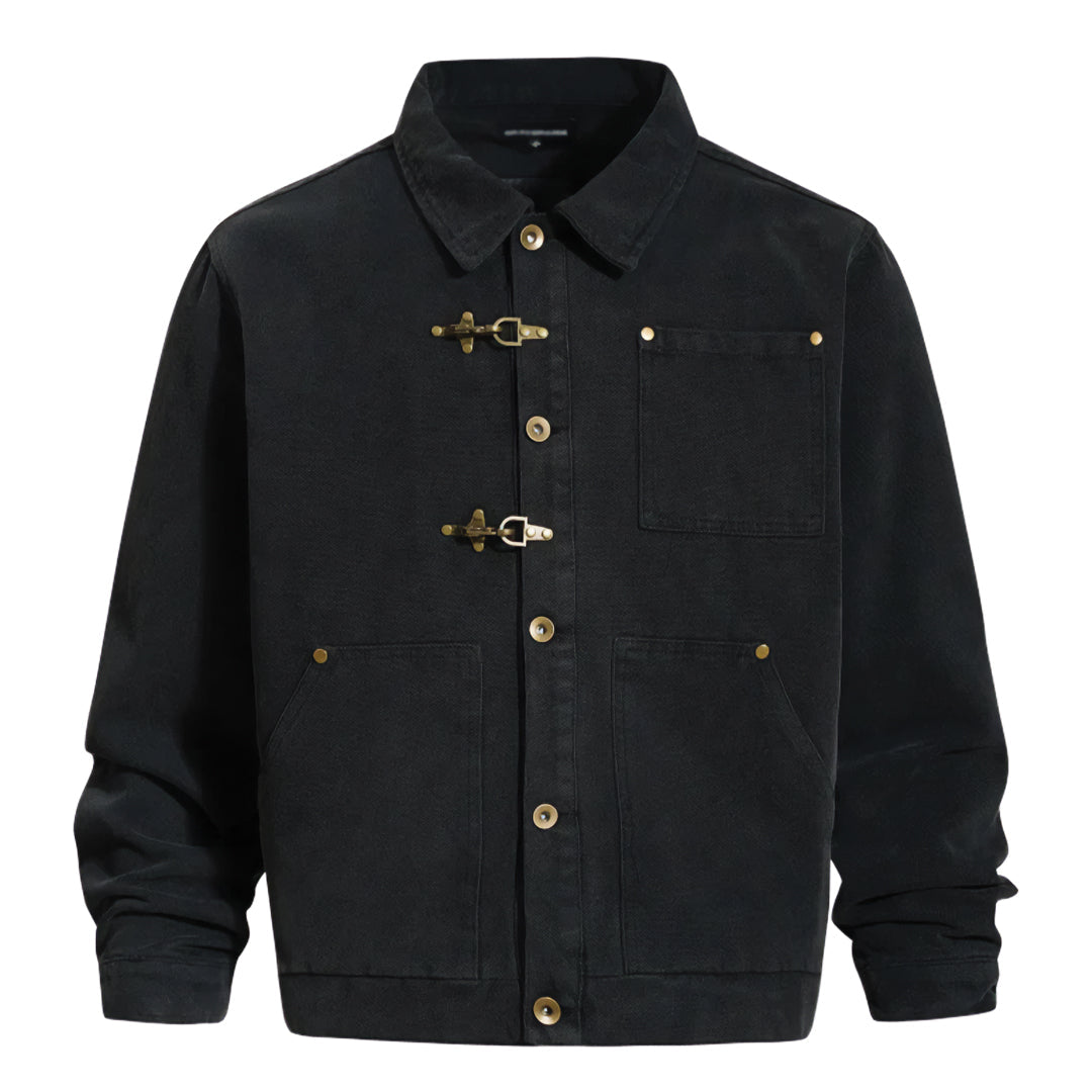 Patchwork Cargo Denim Jacket