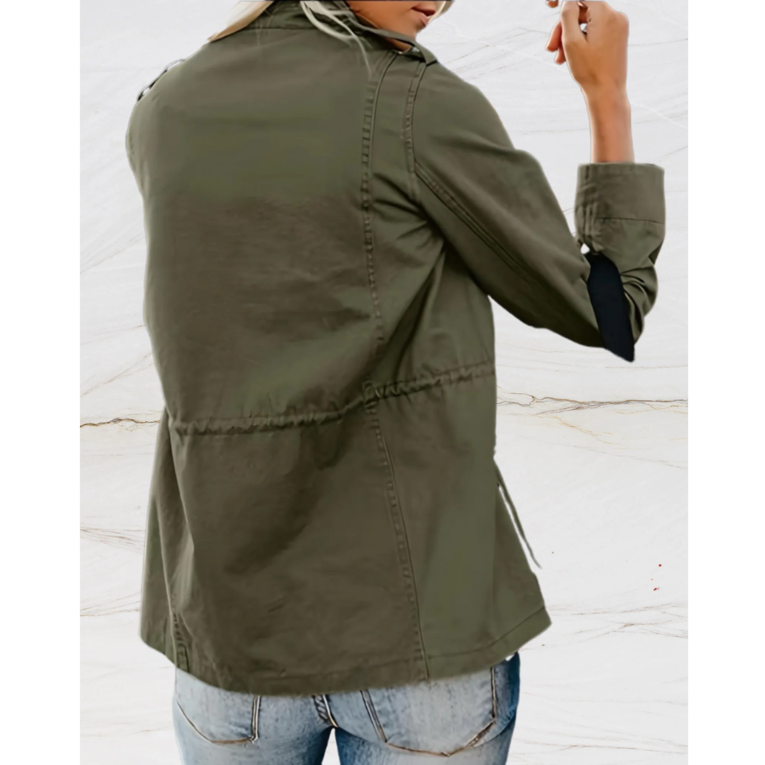 Women's Elegant Zip-Up Jacket with Pockets