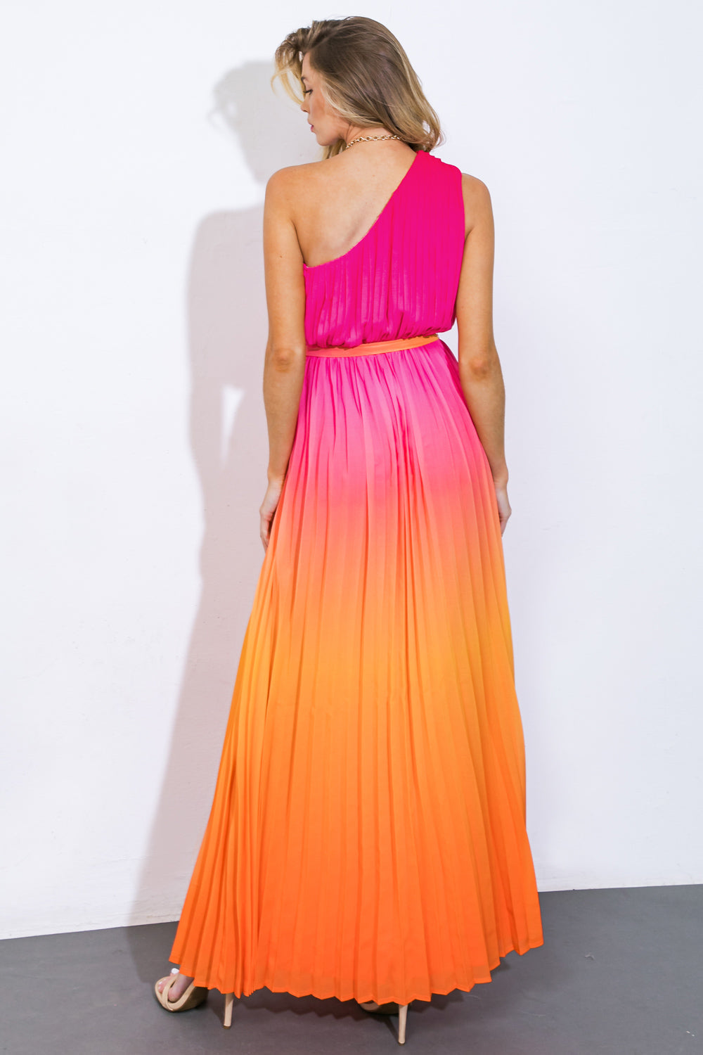Printed woven maxi dress