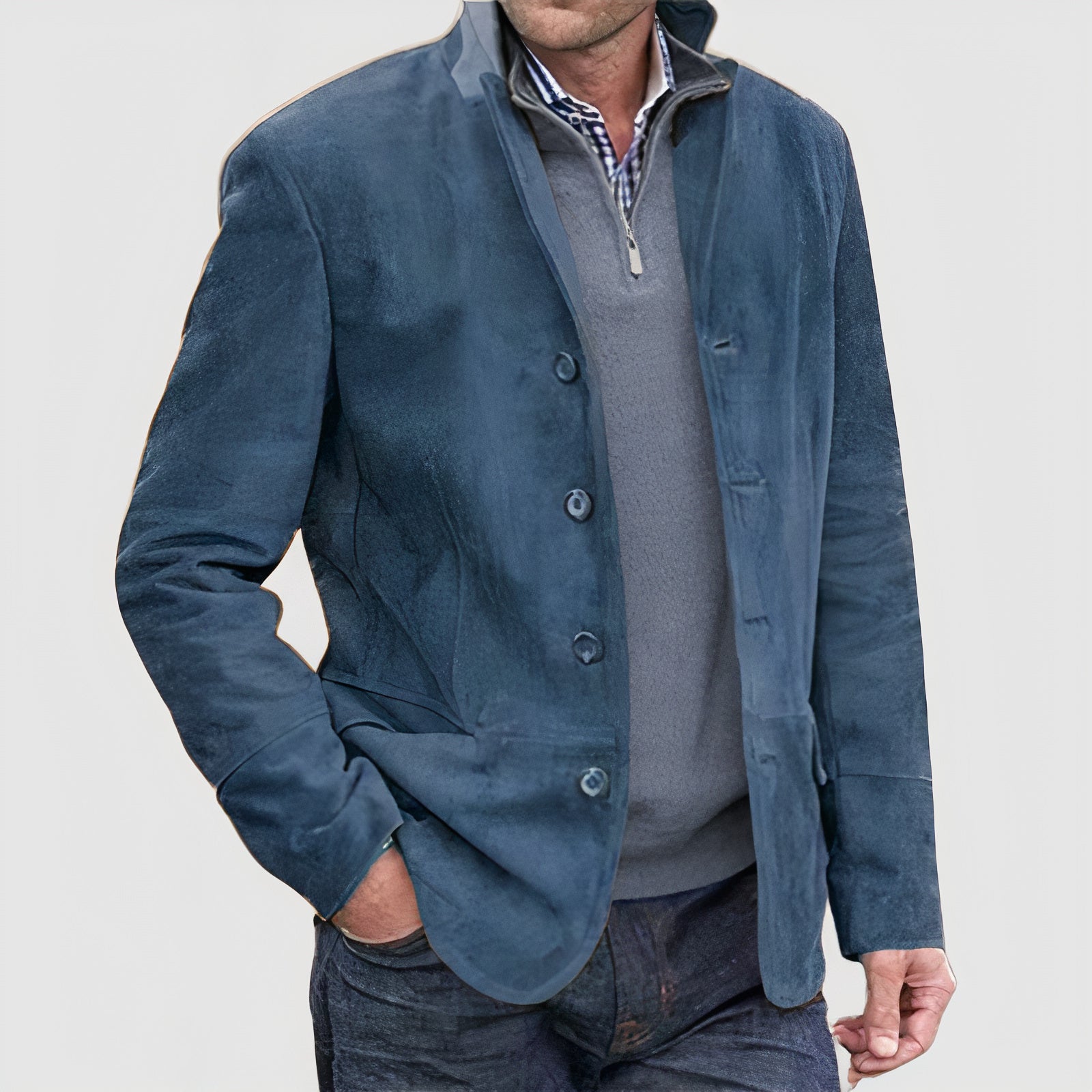 Men's Vintage Style Button Down Jacket